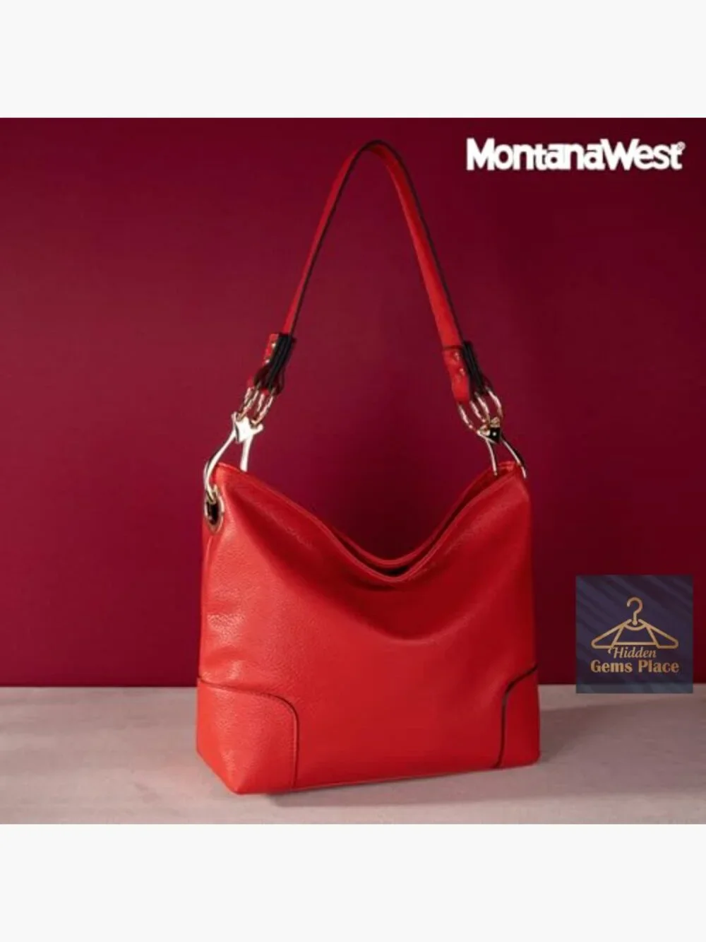 Large Hobo Bag w/ Top Handle, Shoulder Strap - Faux Leather Handbag